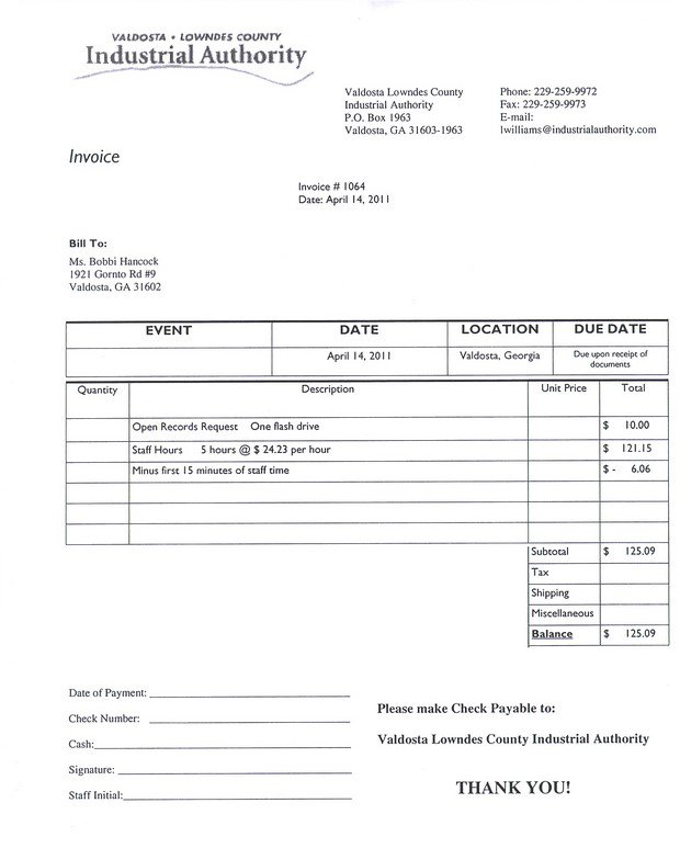 fill in the blank invoice template free