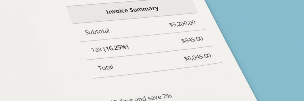 Invoice Summary & Total
