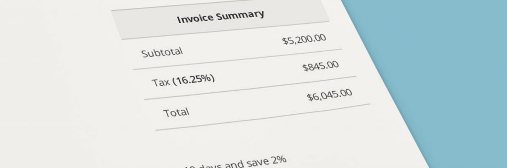 invoice subtotal vs grandtotal