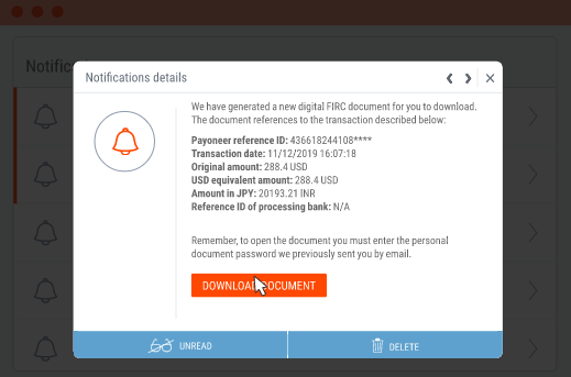 E-FIRC Automatic Issuing