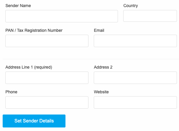 add sender details field