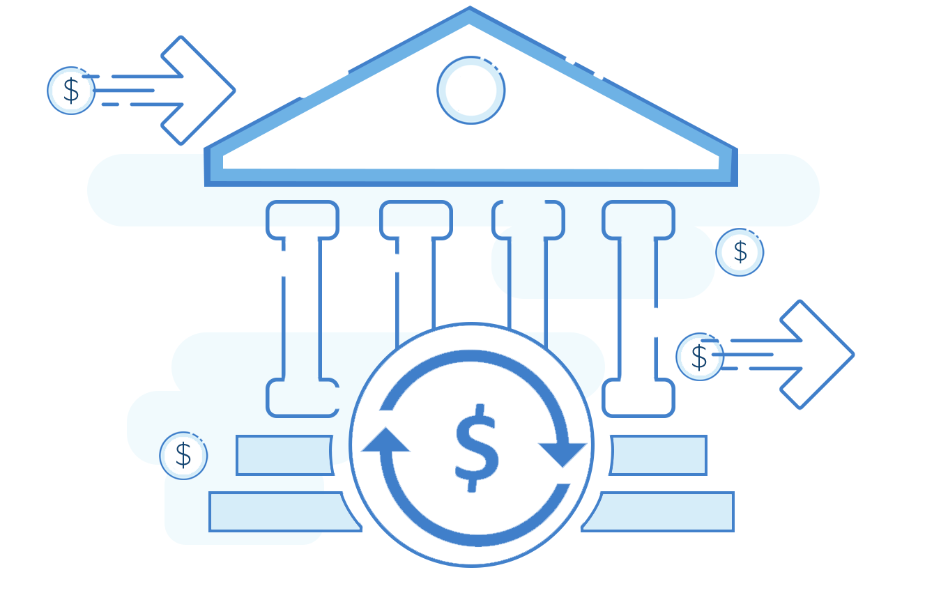 bank transfer info-graphic